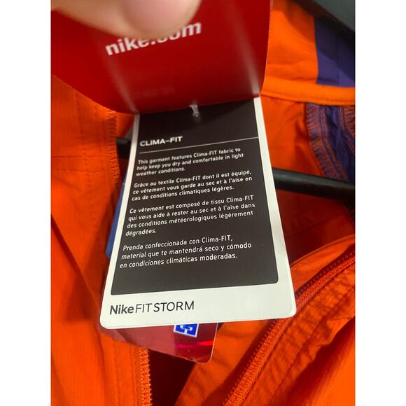 NWT Clemson Tigers Nike FitStorm Windbreaker Size Medium - Picture 5 of 10